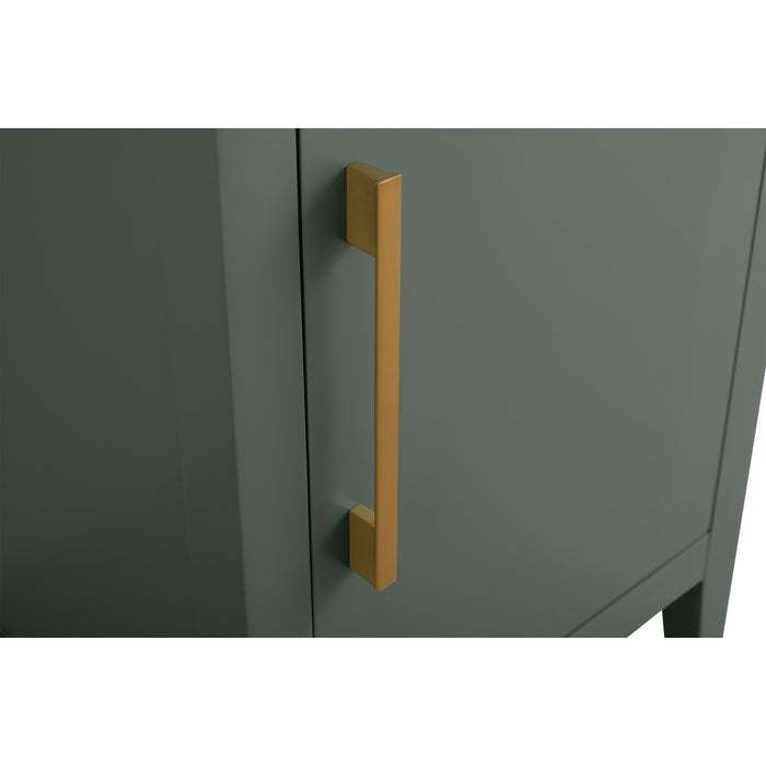 20" Single Sink Bathroom Vanity Cabinet with Ceramic Top - HomeBeyond