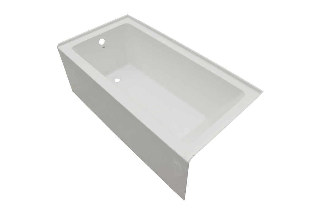 60" or 54" or 48" Alcove Soaking Acrylic Bathtub with 3 Side Tiling Flange - HomeBeyond