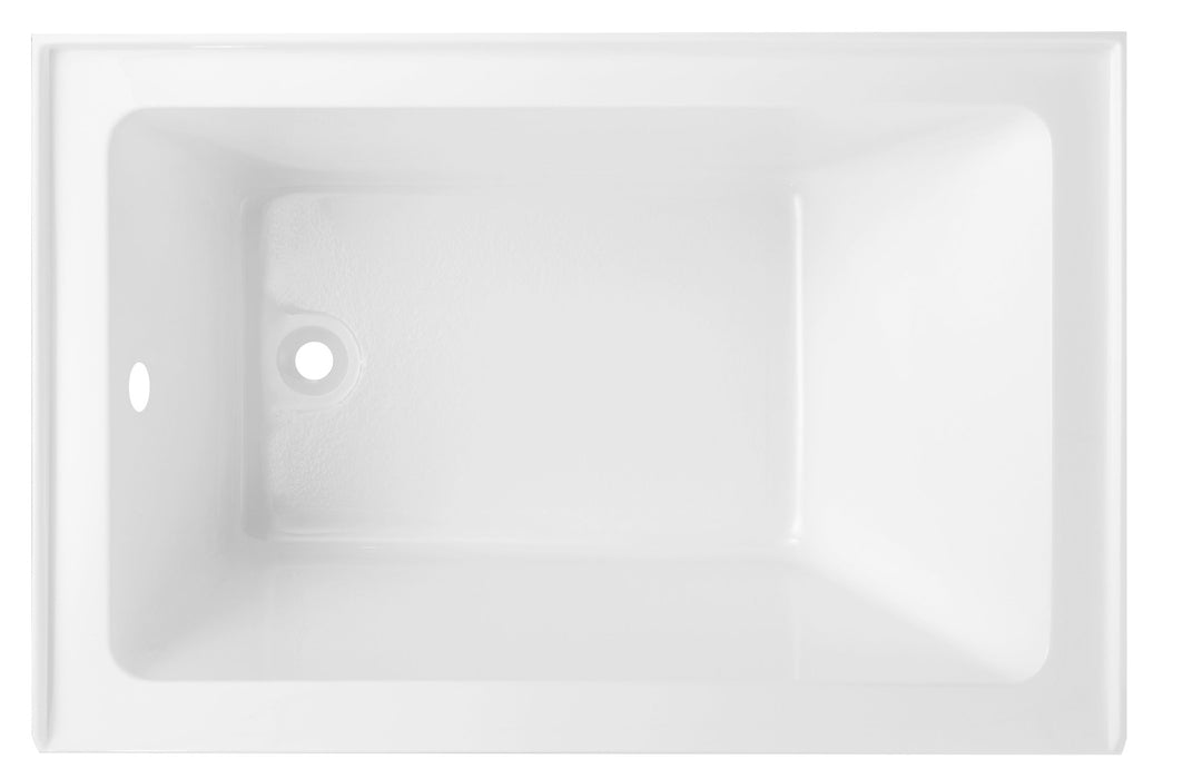 60" or 54" or 48" Alcove Soaking Acrylic Bathtub with 3 Side Tiling Flange - HomeBeyond