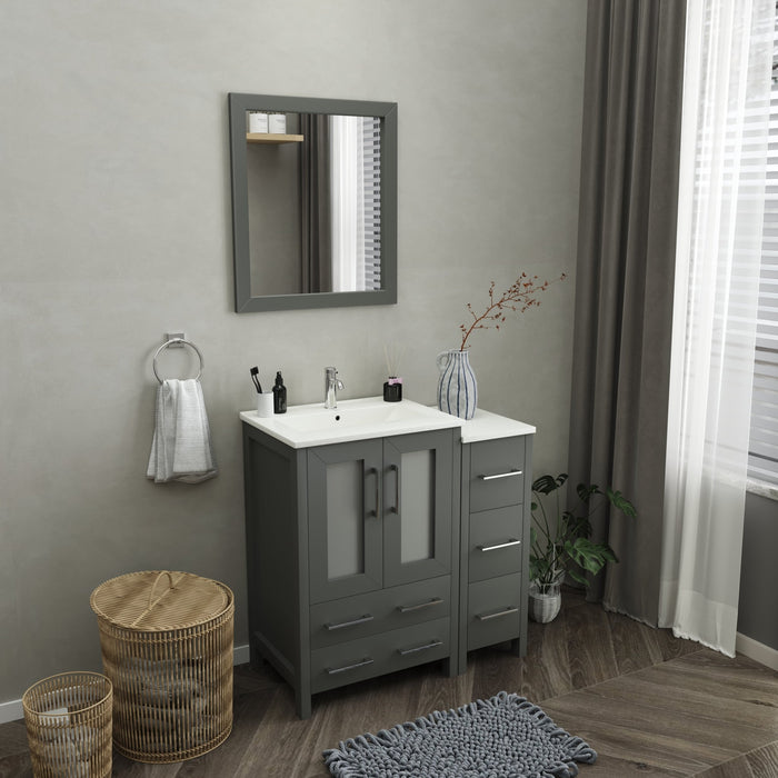 Brescia 36" Single Sink Modern Bathroom Vanity Combo Set - HomeBeyond