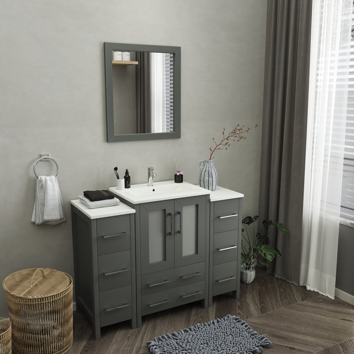 Brescia 48" Single Sink Modern Bathroom Vanity Combo Set - HomeBeyond