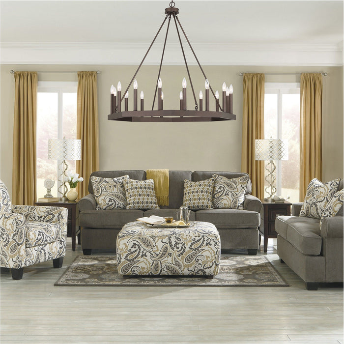 Farmhouse Vintage 16 Lights Wagon Wheel Chandelier Lighting - HomeBeyond
