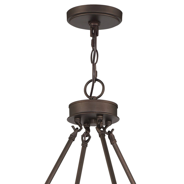 Farmhouse Vintage 16 Lights Wagon Wheel Chandelier Lighting - HomeBeyond