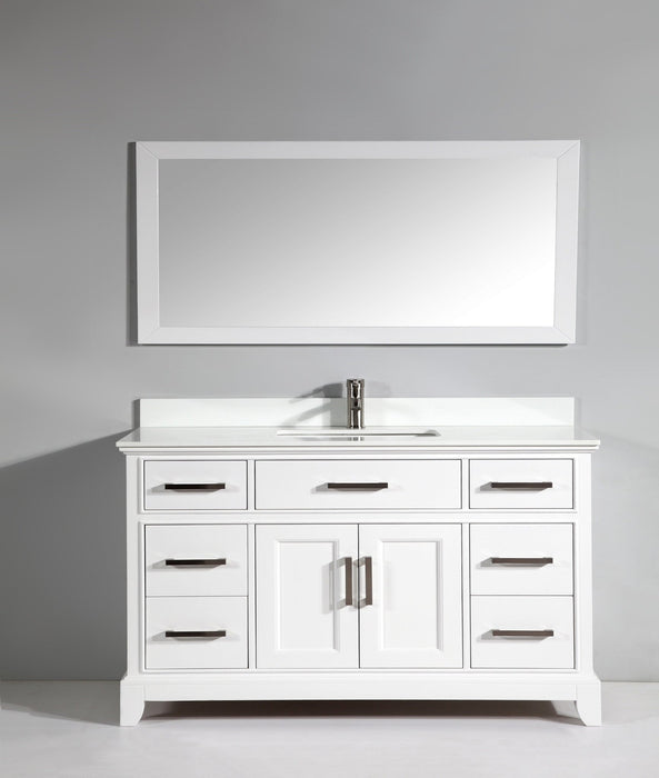 Genoa 60" Single Sink Bathroom Vanity Set - HomeBeyond