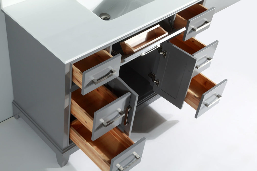 Genoa 60" Single Sink Bathroom Vanity Set - HomeBeyond