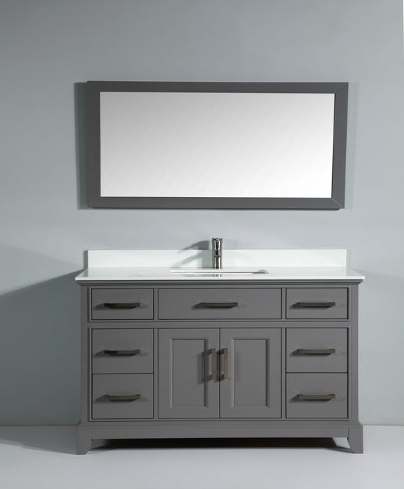 Genoa 60" Single Sink Bathroom Vanity Set - HomeBeyond