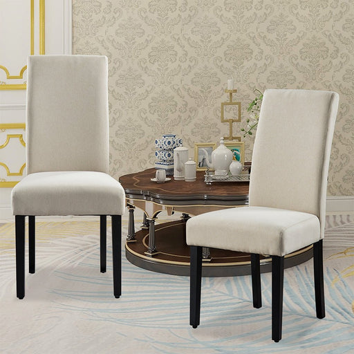 Parsons Upholstered Dining Chair Modern Accent Chair Living Room Armless Side Chair - HomeBeyond