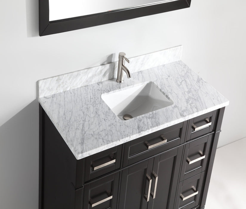 Savona 48" Single Sink Bathroom Vanity Set Carrara Marble Stone Top - HomeBeyond