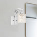 1 Light Dimmable Polished Chrome Armed Sconce Lighting - HomeBeyond