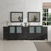 108" Double Sink Modern Bathroom Vanity Set with Ceramic Top & Two Free Mirrors – Large Storage Cabinet with 13 Drawers VA3036-108 - HomeBeyond