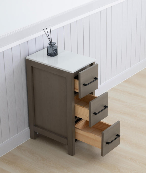 12" Bathroom Cabinet 3 Drawer Side Storage Organizer - HomeBeyond