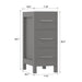 12" Bathroom Cabinet 3 Drawer Side Storage Organizer - HomeBeyond