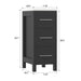 12" Bathroom Cabinet 3 Drawer Side Storage Organizer - HomeBeyond