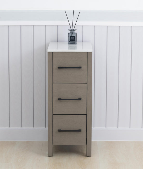 12" Bathroom Cabinet 3 Drawer Side Storage Organizer - HomeBeyond