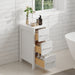 12" Bathroom Cabinet 3 Drawer Side Storage Organizer - HomeBeyond