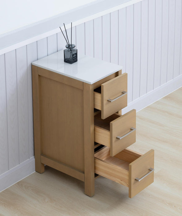 12" Bathroom Cabinet 3 Drawer Side Storage Organizer - HomeBeyond