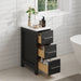 12" Bathroom Cabinet 3 Drawer Side Storage Organizer - HomeBeyond