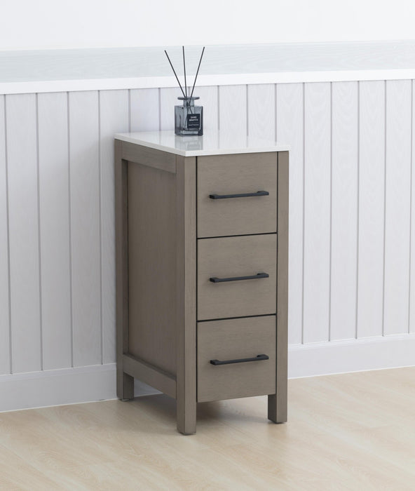 12" Bathroom Cabinet 3 Drawer Side Storage Organizer - HomeBeyond
