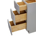12" Birch Plywood Freestanding Single Base 3 Drawers Storage Cabinet - HomeBeyond