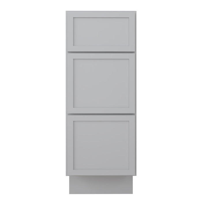 12" Birch Plywood Freestanding Single Base 3 Drawers Storage Cabinet - HomeBeyond