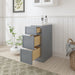 12" Birch Plywood Freestanding Single Base 3 Drawers Storage Cabinet - HomeBeyond