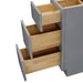 12" Birch Plywood Freestanding Single Base 3 Drawers Storage Cabinet - HomeBeyond