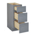 12" Birch Plywood Freestanding Single Base 3 Drawers Storage Cabinet - HomeBeyond