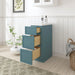 12" Birch Plywood Freestanding Single Base 3 Drawers Storage Cabinet - HomeBeyond