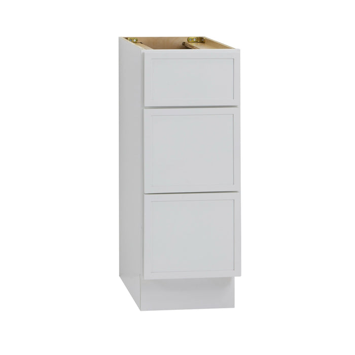 12" Birch Plywood Freestanding Single Base 3 Drawers Storage Cabinet - HomeBeyond