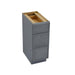 12" Birch Plywood Freestanding Single Base 3 Drawers Storage Cabinet - HomeBeyond