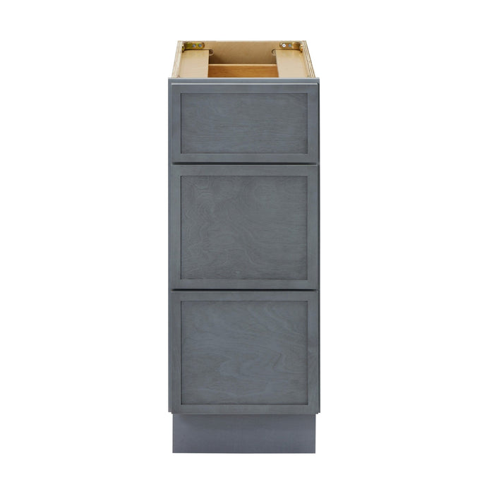 12" Birch Plywood Freestanding Single Base 3 Drawers Storage Cabinet - HomeBeyond