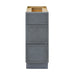12" Birch Plywood Freestanding Single Base 3 Drawers Storage Cabinet - HomeBeyond