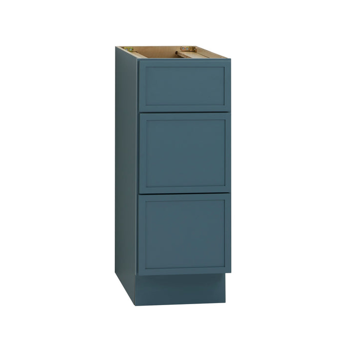12" Birch Plywood Freestanding Single Base 3 Drawers Storage Cabinet - HomeBeyond
