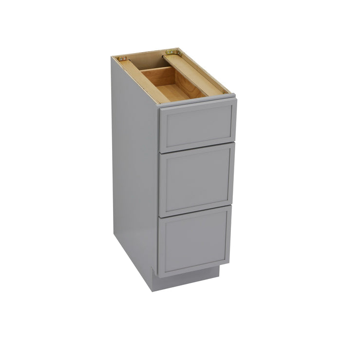 12" Birch Plywood Freestanding Single Base 3 Drawers Storage Cabinet - HomeBeyond