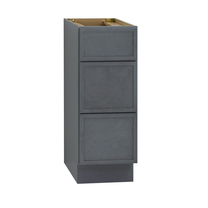 12" Birch Plywood Freestanding Single Base 3 Drawers Storage Cabinet - HomeBeyond