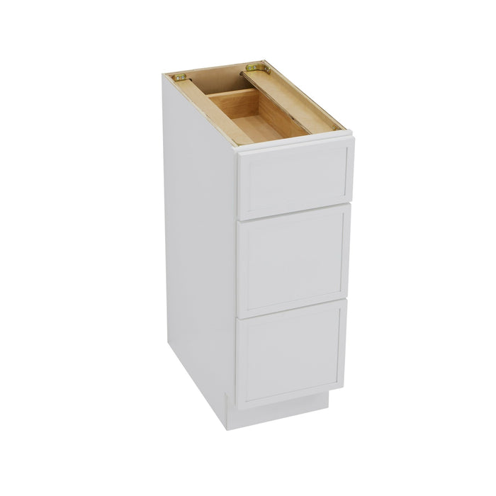 12" Birch Plywood Freestanding Single Base 3 Drawers Storage Cabinet - HomeBeyond