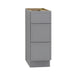 12" Birch Plywood Freestanding Single Base 3 Drawers Storage Cabinet - HomeBeyond