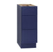 12" Birch Plywood Freestanding Single Base 3 Drawers Storage Cabinet - HomeBeyond