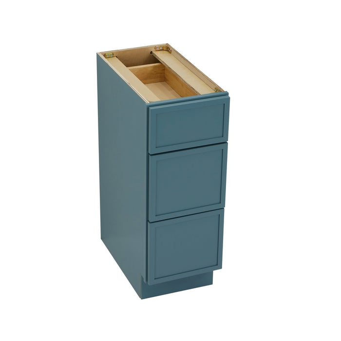 12" Birch Plywood Freestanding Single Base 3 Drawers Storage Cabinet - HomeBeyond