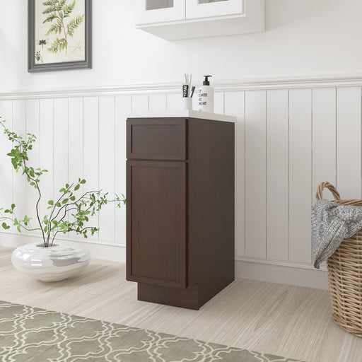 12" Birch Plywood Freestanding Single Base Storage Cabinet - HomeBeyond