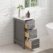 12" Modern Bathroom Side Storage Cabinet with 3 Drawers – Compact Organizer for Small Spaces VA3112 - HomeBeyond