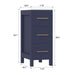 12" Modern Bathroom Side Storage Cabinet with 3 Drawers – Compact Organizer for Small Spaces VA3112 - HomeBeyond