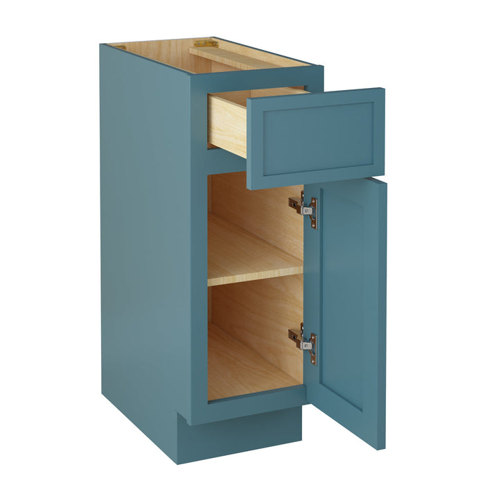 12" Modern Freestanding Birch & Plywood Bathroom Vanity Base Only – Shaker Style Storage Cabinet with Soft-Closing Door VA41121 - HomeBeyond