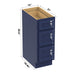 12" Modern Freestanding Oak Plywood Bathroom Vanity Base Only – Compact Side Storage Cabinet with 3 Soft-Closing Drawers VA40123 - HomeBeyond