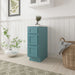 12" Single Bathroom Vanity Base Cabinet, Solid Wood Perfect Small Entryway Side Storage Cabinet with 3 Soft - Closing Drawers - HomeBeyond