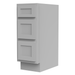 12" Single Bathroom Vanity Base Cabinet, Solid Wood Perfect Small Entryway Side Storage Cabinet with 3 Soft - Closing Drawers - HomeBeyond