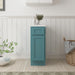12" Single Right Offset Vanity Base Cabinet, Solid Wood Perfect Small Bathroom Side Storage Cabinet - HomeBeyond