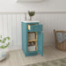 12" Single Right Offset Vanity Base Cabinet, Solid Wood Perfect Small Bathroom Side Storage Cabinet - HomeBeyond