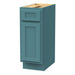 12" Single Right Offset Vanity Base Cabinet, Solid Wood Perfect Small Bathroom Side Storage Cabinet - HomeBeyond
