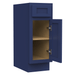 12" Single Right Offset Vanity Base Cabinet, Solid Wood Perfect Small Bathroom Side Storage Cabinet - HomeBeyond